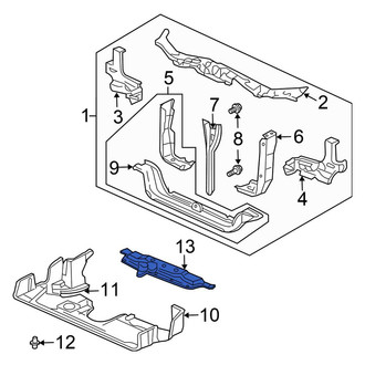 Honda OE - Front Radiator Support Access Cover
