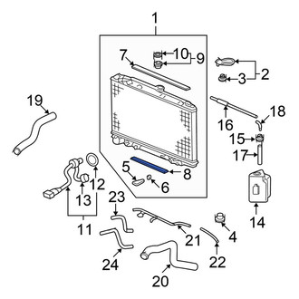Honda OE - Lower Radiator Air Seal