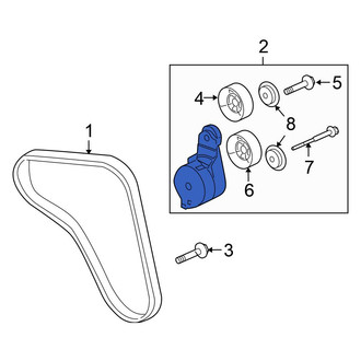 Honda OE - Accessory Drive Belt Tensioner Assembly