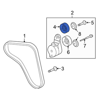 Honda OE - Accessory Drive Belt Tensioner Pulley
