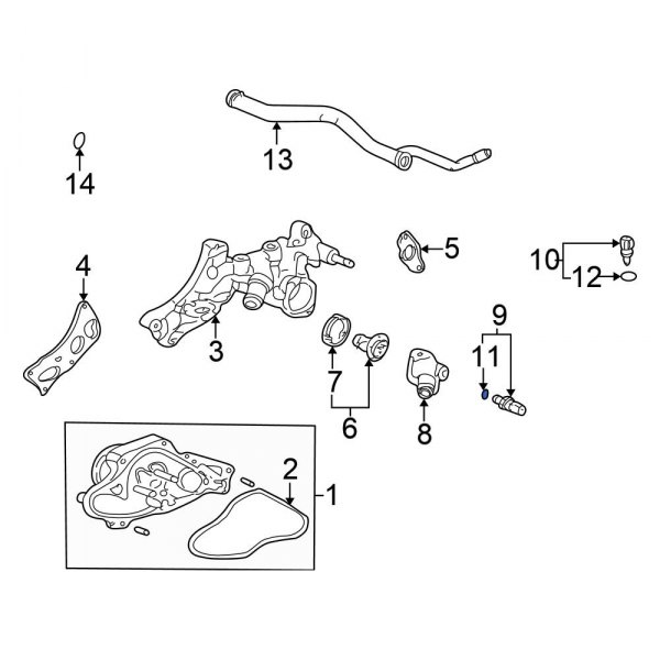 Engine Coolant Temperature Sensor O-Ring