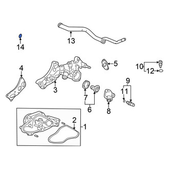 Honda OE - Engine Coolant Pipe O-Ring