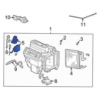 Honda OE - Front Upper HVAC Blend Door Actuator