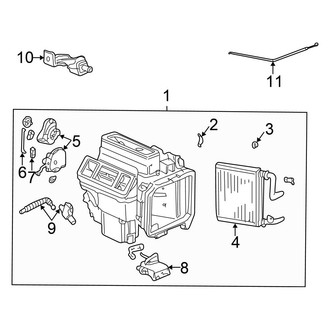 Honda OE - Air Conditioner & Heater - Heater Components (Front), (EX)