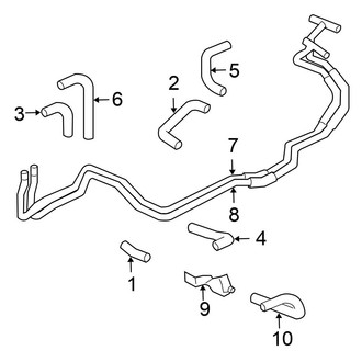 Honda OE - Air Conditioner & Heater - Hoses & Pipes (Heater), (EX / LX)
