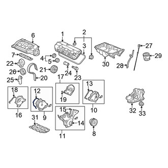 Honda OE - Engine Timing Cover Gasket