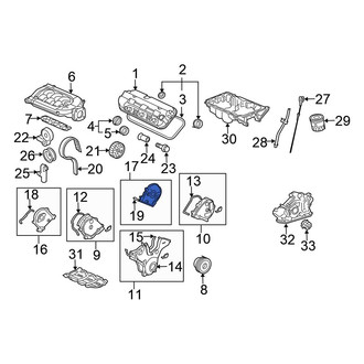 Honda OE - Right Upper Engine Timing Cover