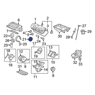 Honda OE - Left Engine Timing Camshaft Sprocket