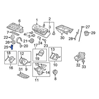 Honda OE - Engine Timing Belt Tensioner