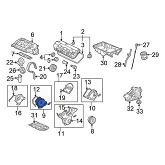 Honda OE - Left Upper Engine Timing Cover