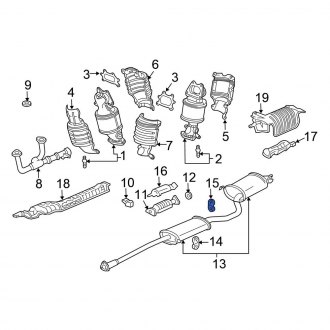 Honda Pilot OEM Exhaust Parts | Systems, Tips, Pipes — CARiD.com