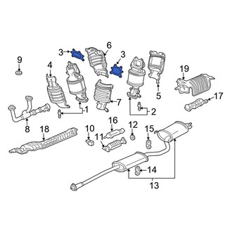 Honda OE - Rear Catalytic Converter Gasket