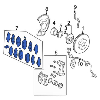 Honda OE - Front Disc Brake Pad Set