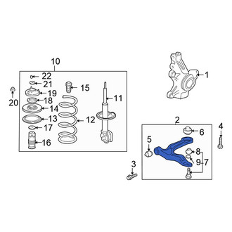 Honda OE - Front Left Suspension Control Arm