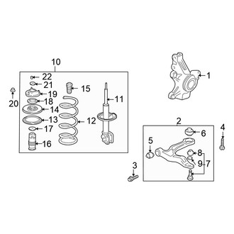 Honda OE - Front Suspension - Suspension Components