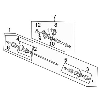 Honda OE - Front Suspension - Drive Axles