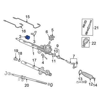 Honda OE - Right Rack and Pinion Mount Bushing