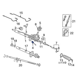 Honda OE - Right Rack and Pinion Mount Bushing