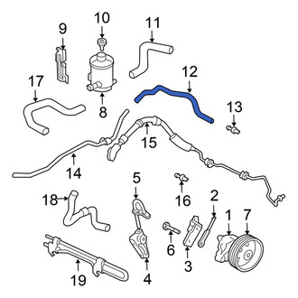 Honda OE - Power Steering Return Hose