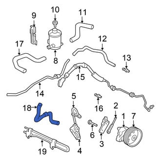 Honda OE - Power Steering Return Hose