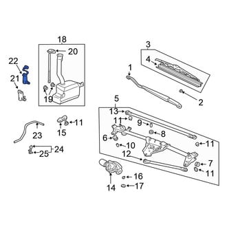 Honda OE - Windshield Washer Pump