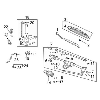 Honda OE - Wiper Arm Nut