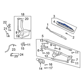 Honda OE - Front Right Wiper Blade