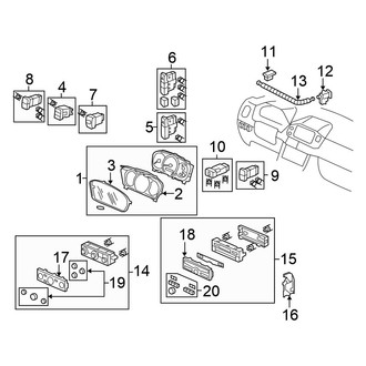 Honda OE - Instrument Panel - Cluster & Switches (LX)