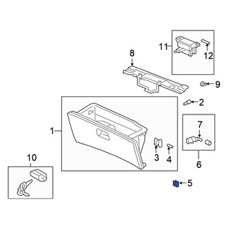 Honda OE - Glove Box Door Hinge Nut