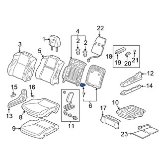 Honda OE - Right Seat Back Panel Clip