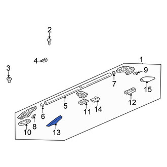 Honda OE - Front Left Roof Rack Cover
