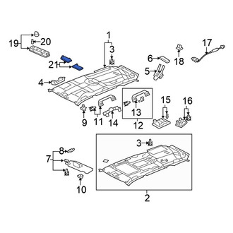 Honda OE - Front Right Dome Light Lens