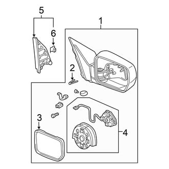Honda OE - Front Door - Outside Mirrors