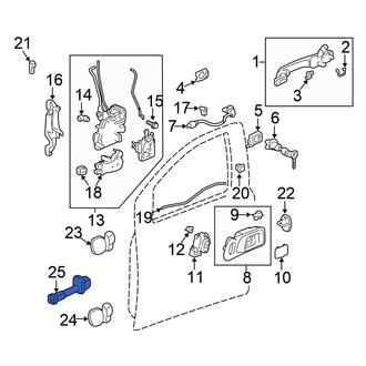 Honda OE - Front Right Door Check