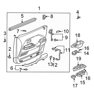 Honda OE - Front Door - Interior Trim