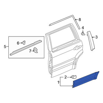 Honda OE - Front Left Door Molding