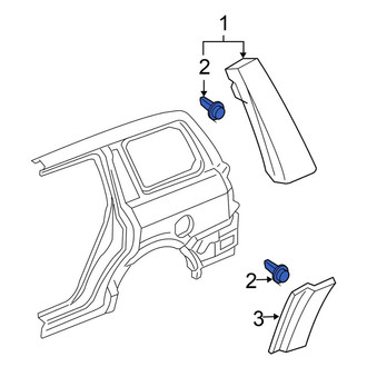 Honda OE - Body C-Pillar Molding Clip