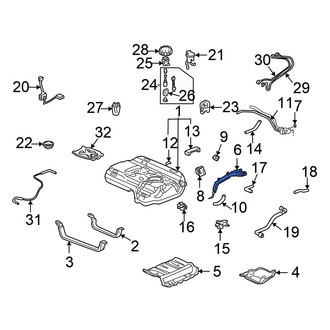 Honda OE - Upper Fuel Tank Filler Neck