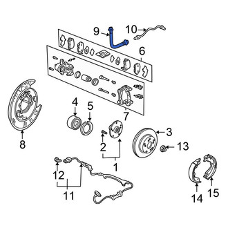 Honda OE - Rear Right Brake Hydraulic Hose