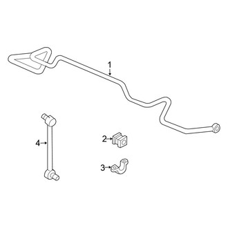 Honda OE - Rear Suspension - Stabilizer Bar & Components (EX / LX)