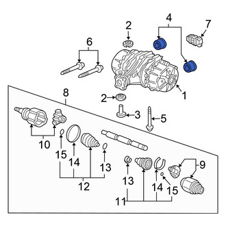 Honda OE - Left Differential Housing Insulator