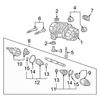 Honda OE - Rear Suspension - Axle & Differential (AWD)
