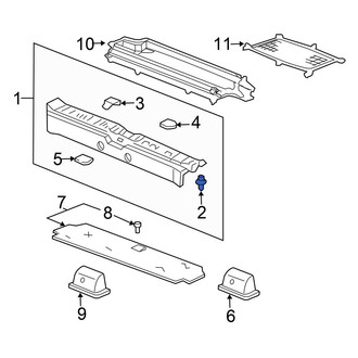 Honda OE - Liftgate Trim Scuff Plate Clip