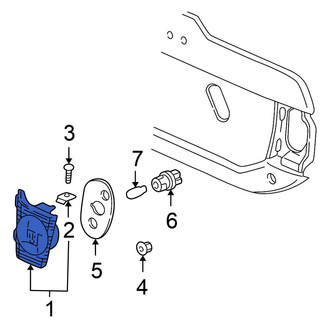 Honda OE - Rear Left Back Up Light Assembly