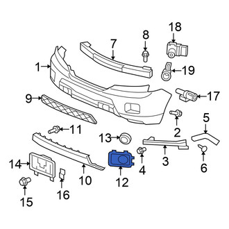 Honda OE - Front Left Fog Light Trim