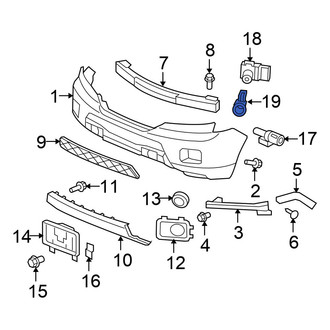 Honda OE - Rear Outer Parking Aid Sensor Housing