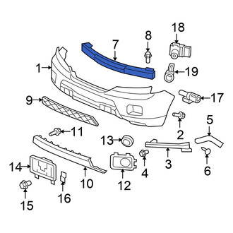 Honda OE - Front Bumper Impact Bar