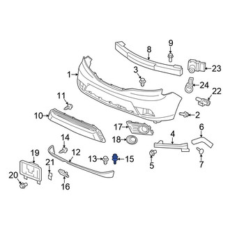 Honda OE - Front Bumper Cover Bolt