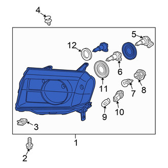 Honda OE - Front Left Headlight Assembly