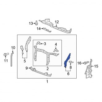 Honda Oe Honda Pilot 14 Radiator Support Splash Shields